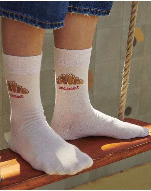 MP Denmark Camille Socks cream mit Croissant