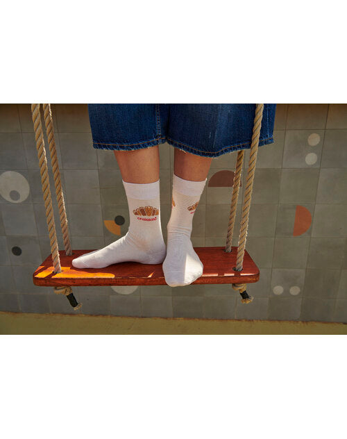 MP Denmark Camille Socks cream mit Croissant