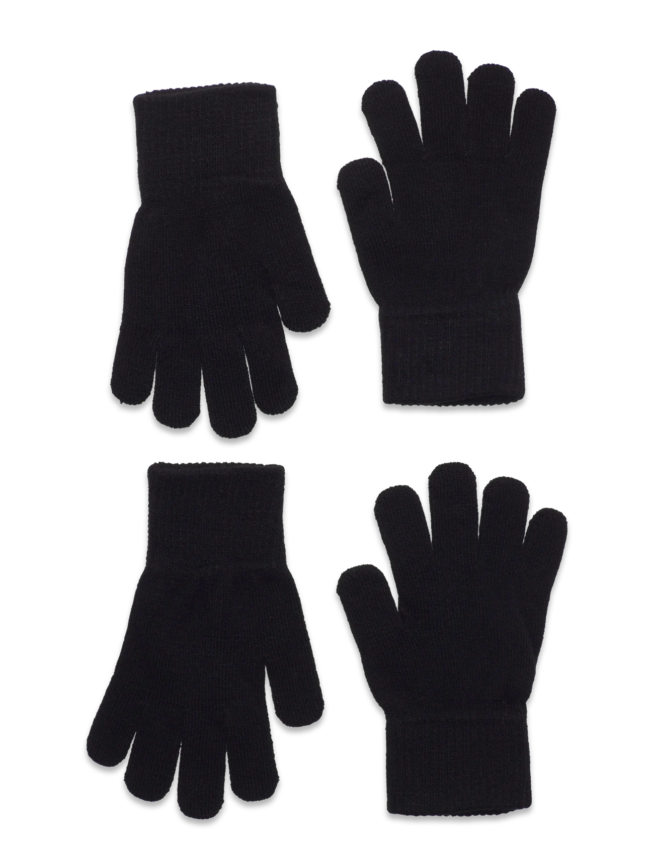 Melton Fingerhandschuhe Handschuhe, schwarz