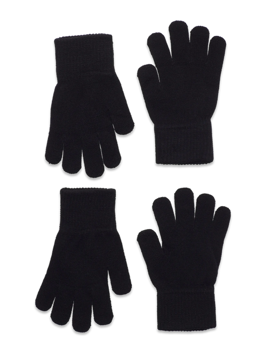 Melton Fingerhandschuhe Handschuhe, schwarz