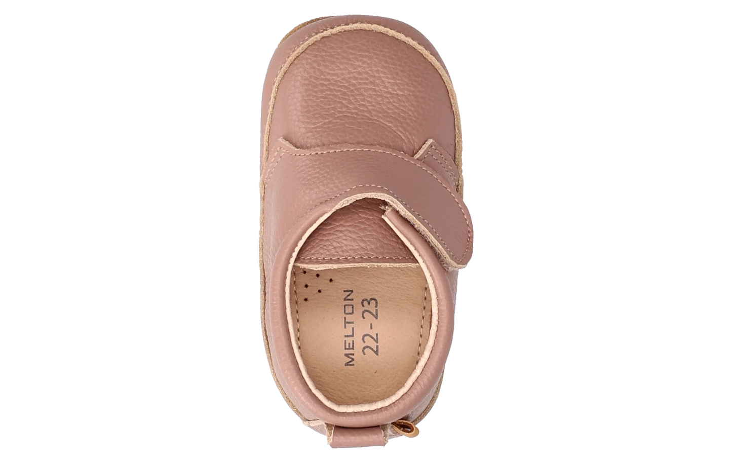 Melton Leder-Schuhe, Luxury Leather Slippers, fawn, rosenholz