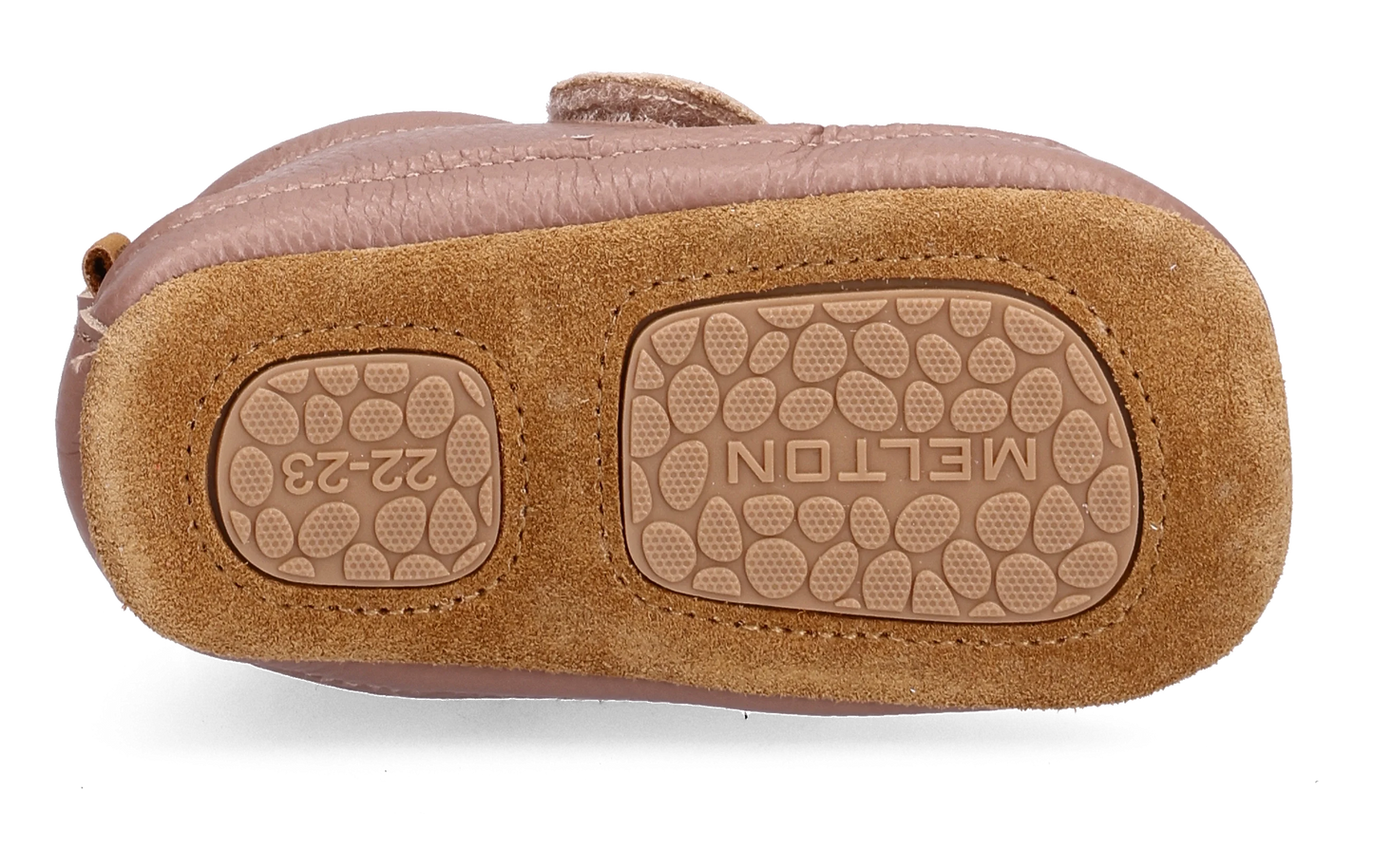 Melton Leder-Schuhe, Luxury Leather Slippers, fawn, rosenholz