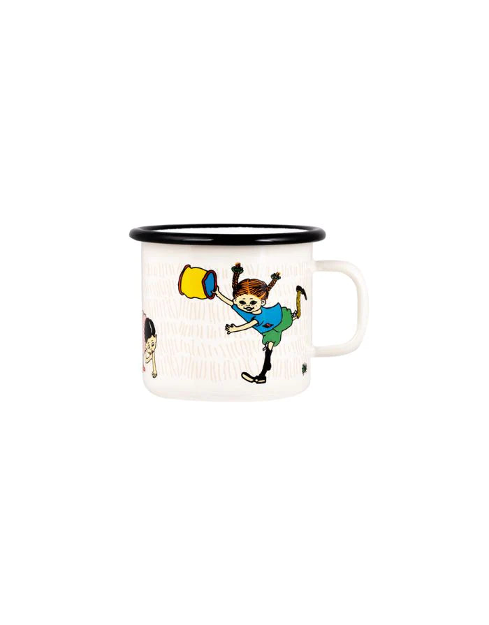 Muurla Pippi Langstrumpf Emaille Becher Jagd 2,5dl