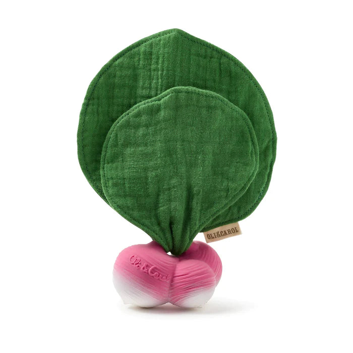 Oli&Carol Ramona the Radish Mini Doudou­Teether Beißring Radieschen