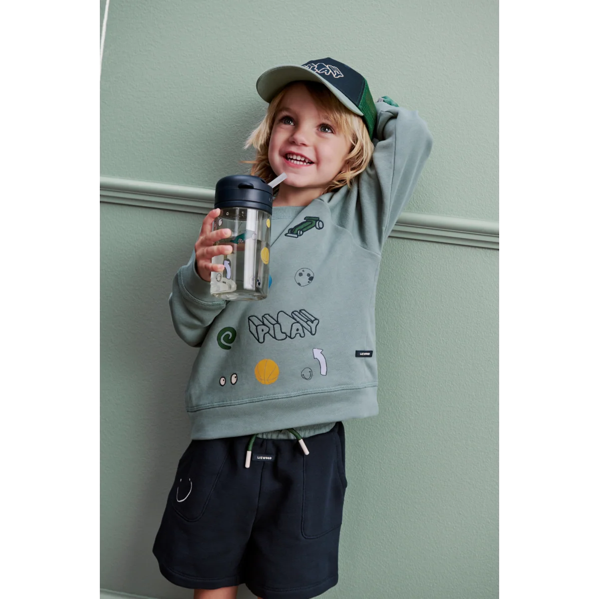 Liewood Orson Sweatshirt play dusty peppermint