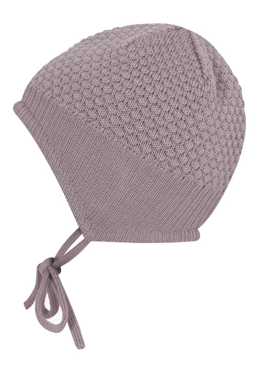 MP Denmark Oslo Bonnet, Babymütze Wolle, mauve shadows