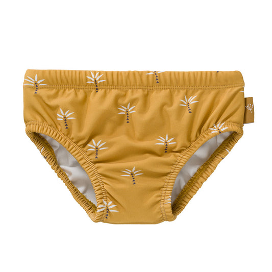 Fresk UV Diaper Pants Girls Palmtree Ochre Badeshorts