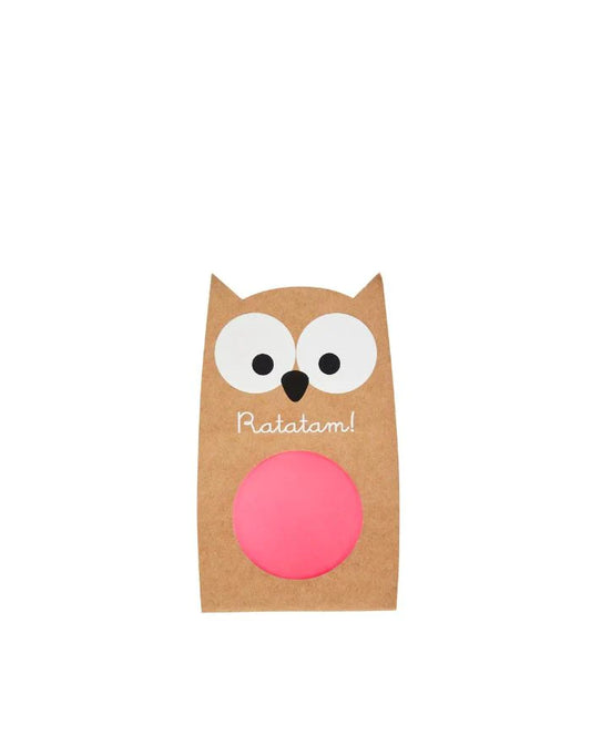 Ratatam Flummi Eule neonpink