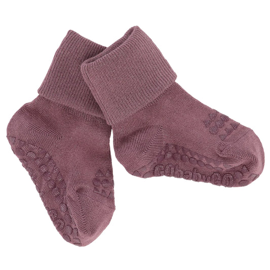 GoBabyGo Rutschfeste Socken aus Bambus misty plum