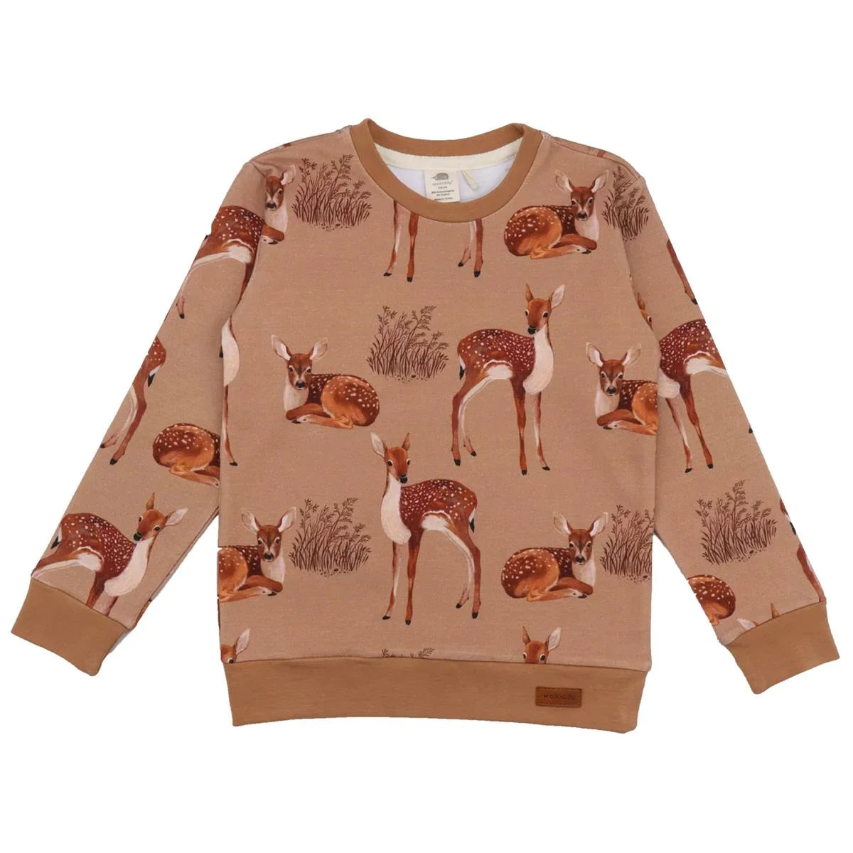 Walkiddy Sweatshirt Little Fawns, Rehe braun