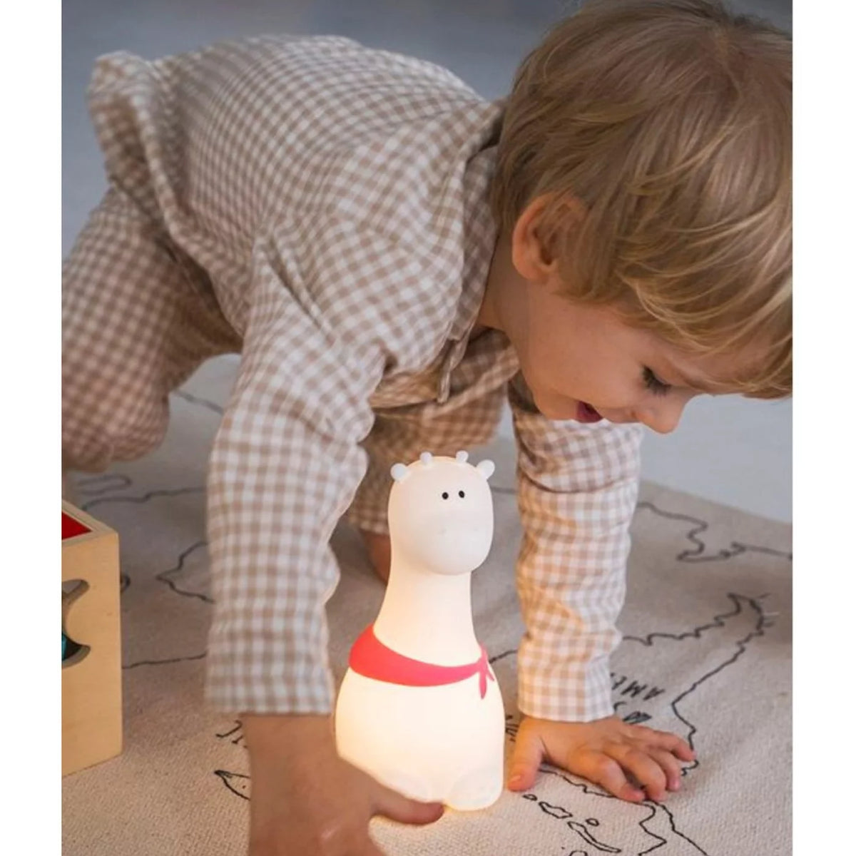 Rabbit & Friends Nachtlicht, Giraffe weiß, Soft Night Light, stehend