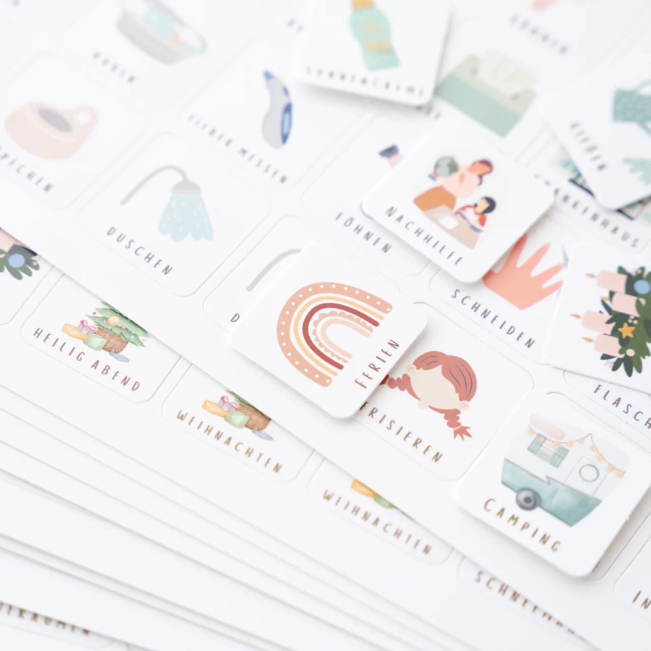 Routinchen Routineplaner inkl. Symbole Wildblumen