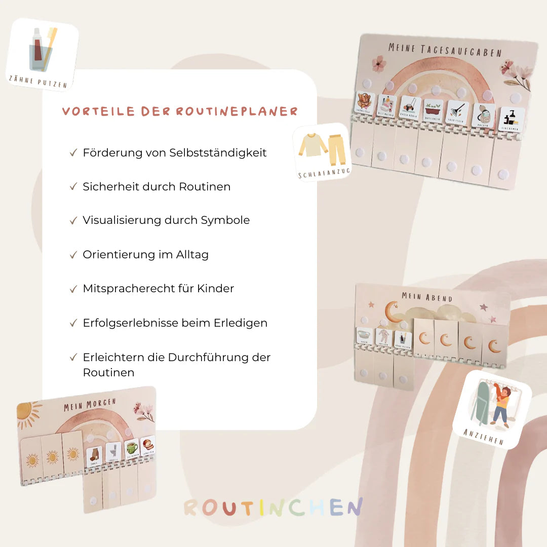 Routinchen Routineplaner inkl. Symbole Weltall