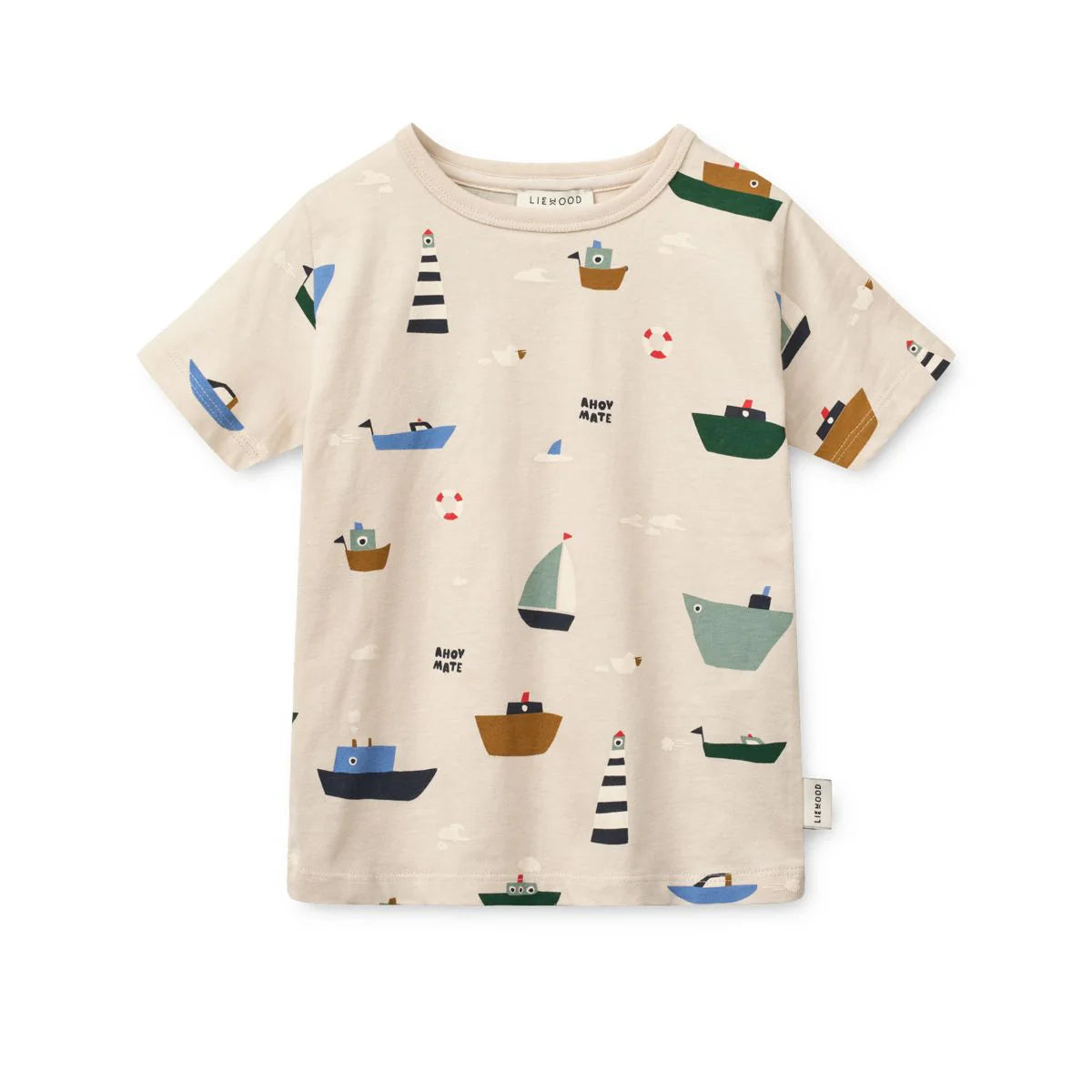 Liewood Apia Printed T-Shirt, Sailing / Sandy