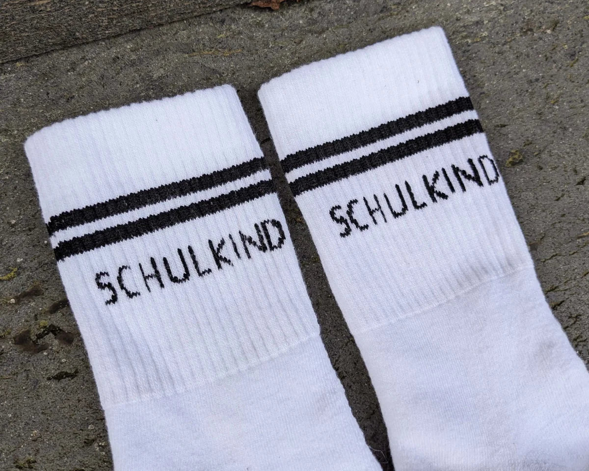 Heeaven Socken Schulkind, weiß schwarz