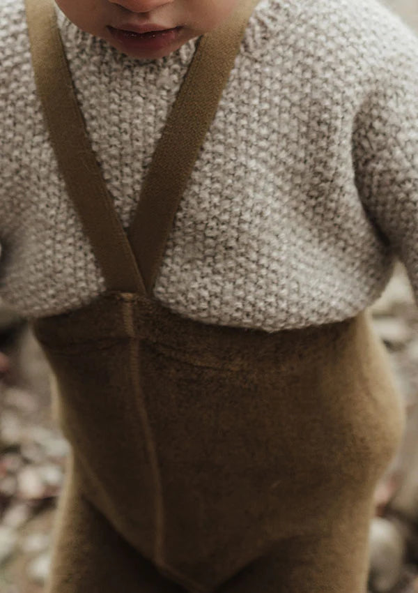 Silly Silas Teddy Leggings Acorn Brown