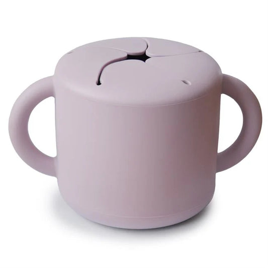 Mushie Silikon Snackbecher, soft lilac