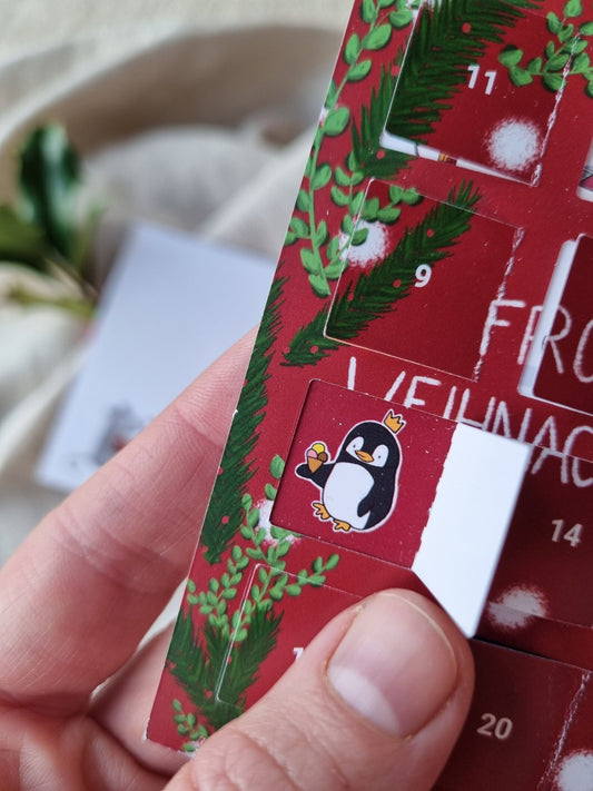 Atelier zum fliegenden Stachelschwein Adventskalender A6 rot Maus