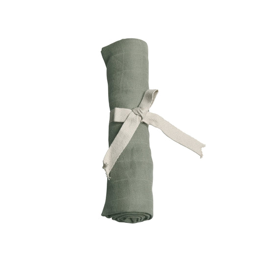 Filibabba Musselintuch Tender Green GOTS Diaper 65x65cm