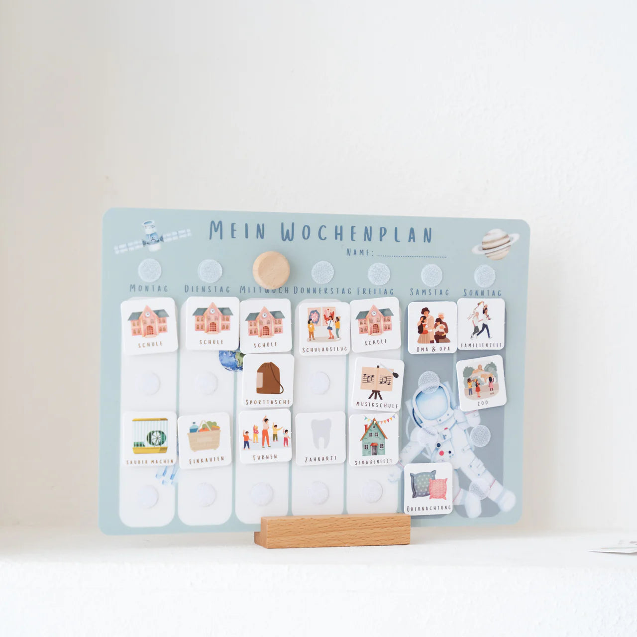 Routinchen Wochenplaner inkl. Symbole Weltall