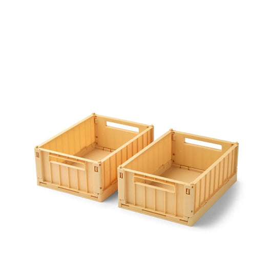 Liewood Weston Storage Box S 2er-Pack, lemon yellow