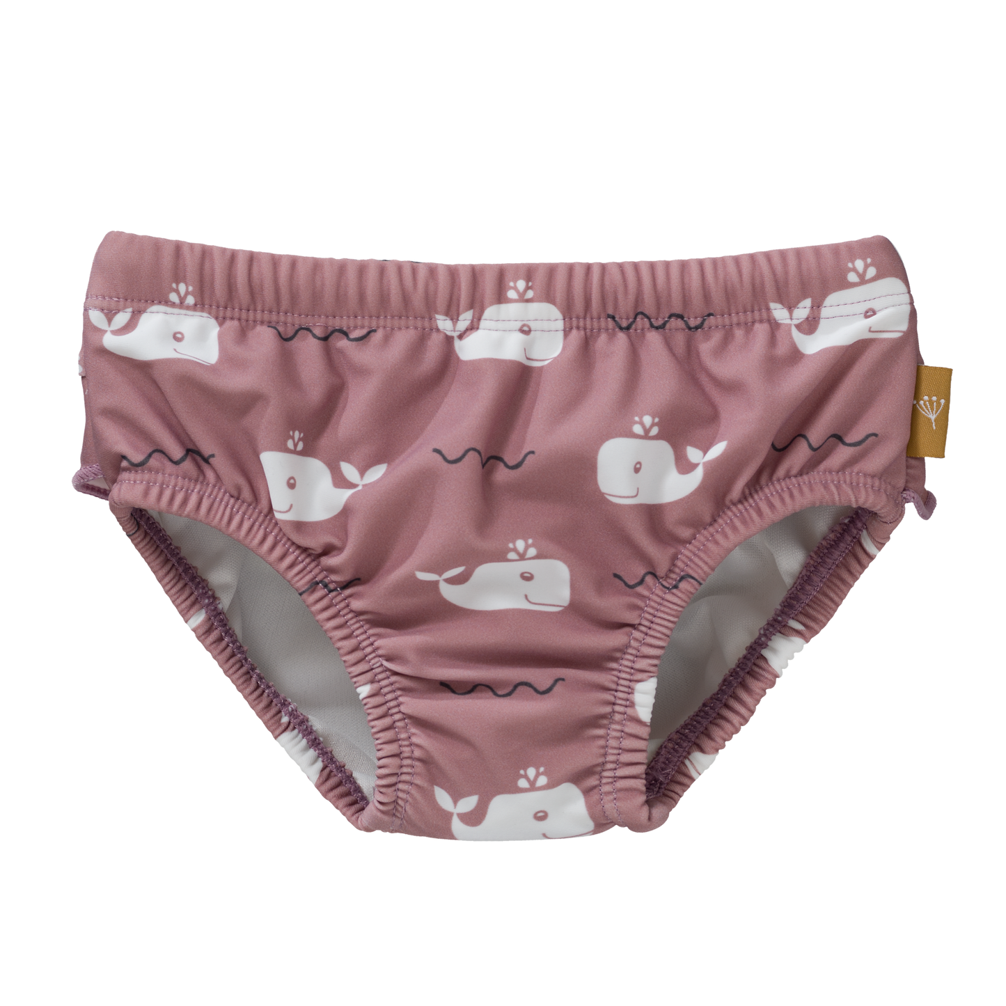 Fresk UV Diaper Pants Girls Whale ash rose Badeshorts