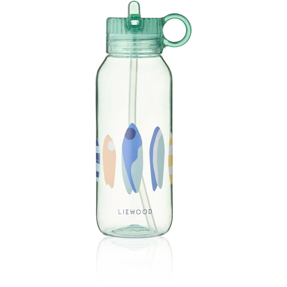 Liewood Yang Water Bottle, Trinkflasche 500ml, boards light peppermint