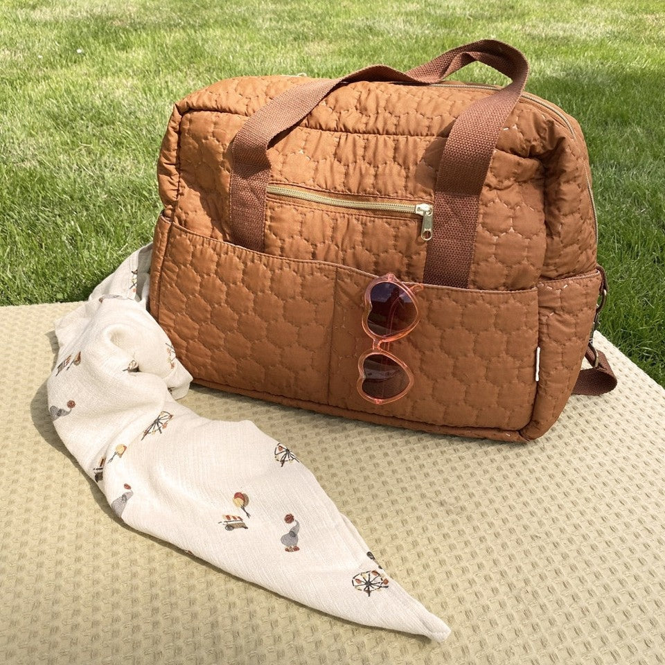 Nuuroo Ze Wickeltasche caramel café