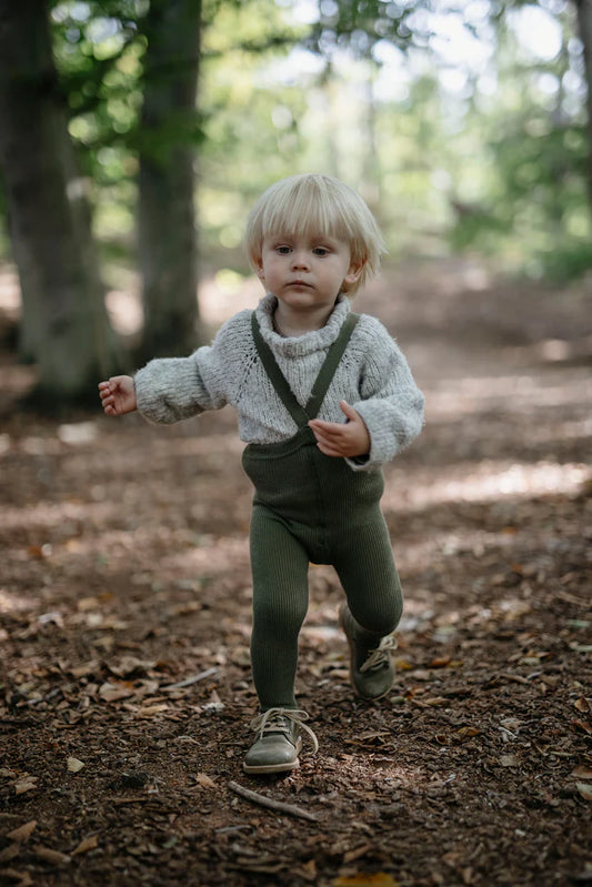 Silly Silas Strumpfhose aus Baumwolle (GOTS) olive