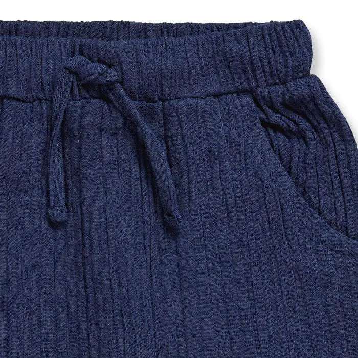 Sense Organics Loki Baby Hose navy Musselin