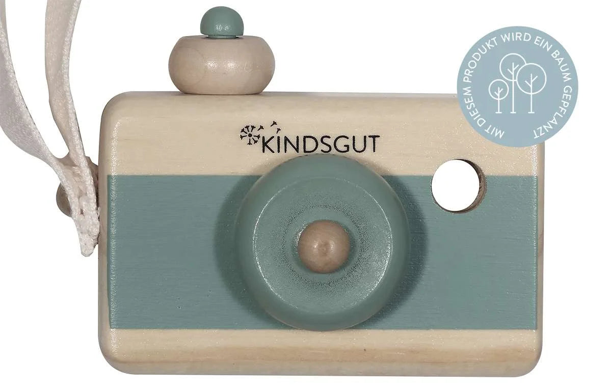 Kindsgut Holzkamera Aquamarin