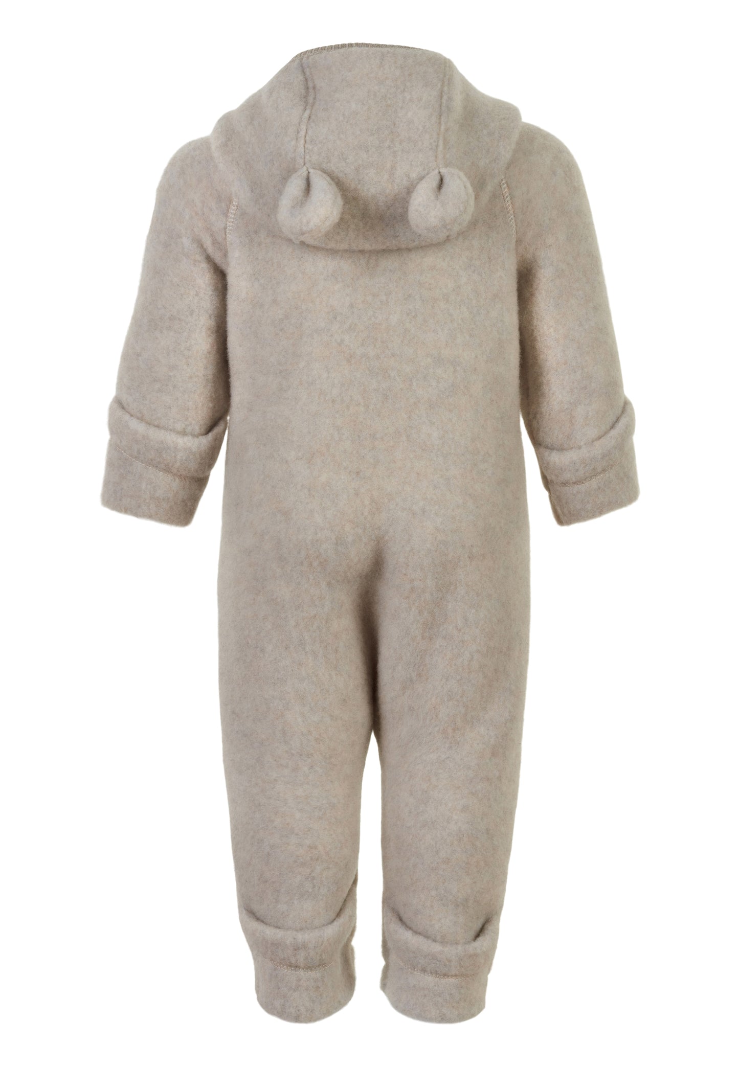 Mikk-Line Babyoverall mit Ohren, Melange Offwhite