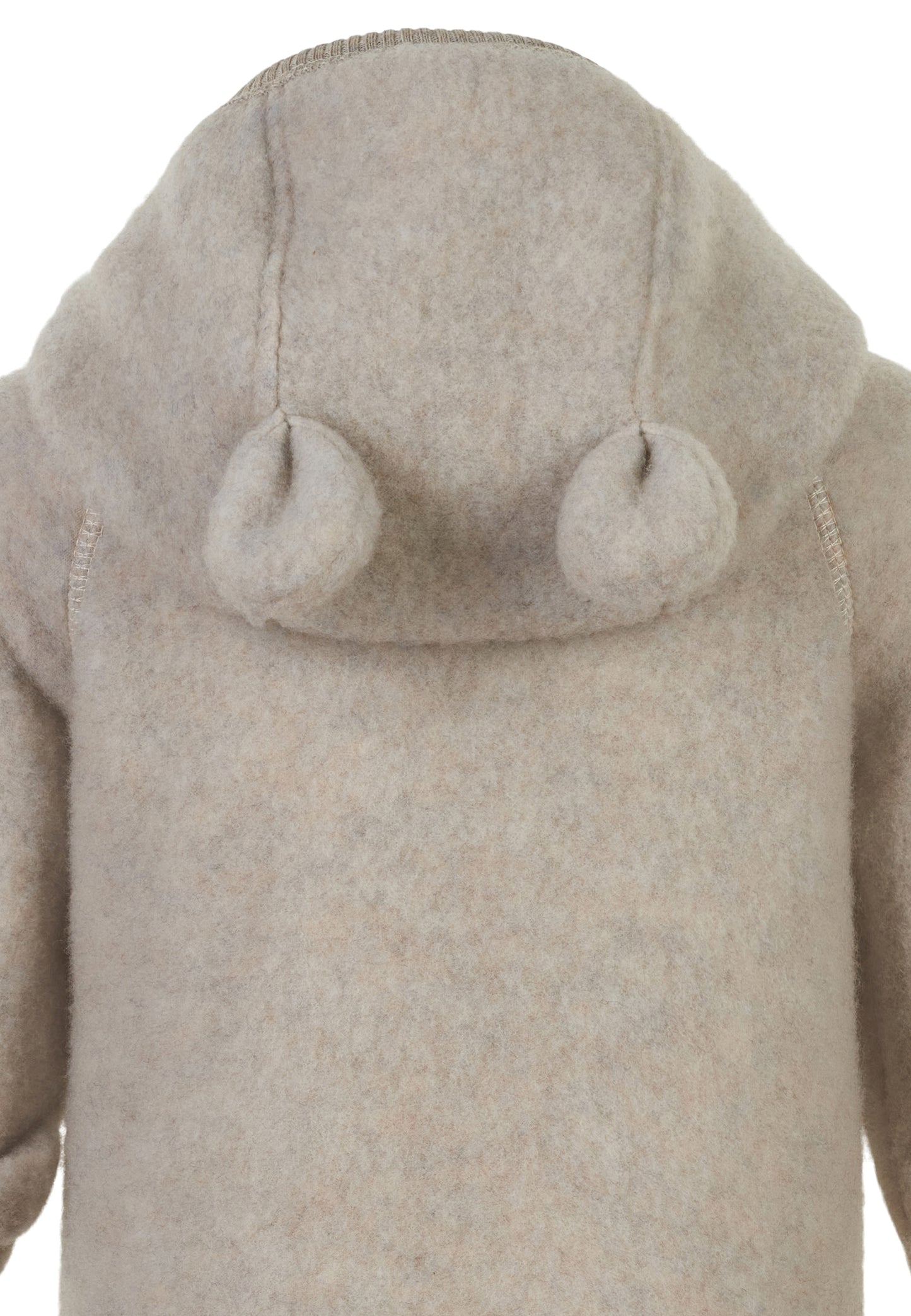 Mikk-Line Babyoverall mit Ohren, Melange Offwhite