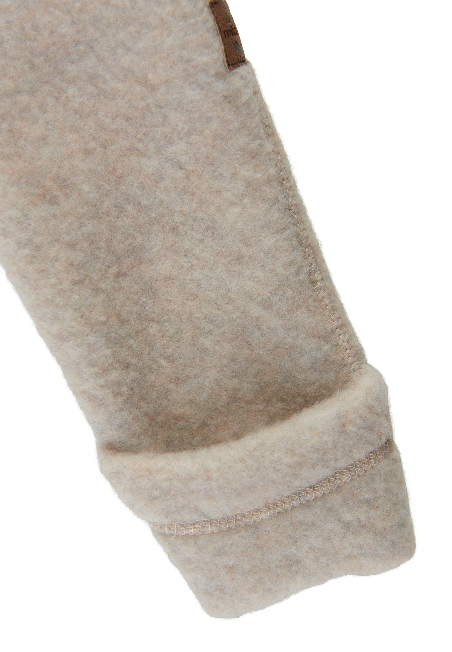 Mikk-Line Babyoverall mit Ohren, Melange Offwhite