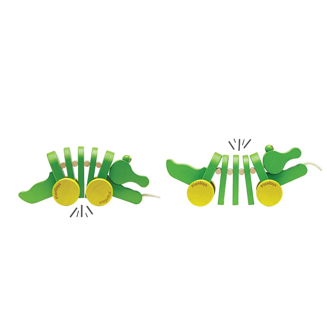 Plan Toys Tanzendes Krokodil zum Ziehen