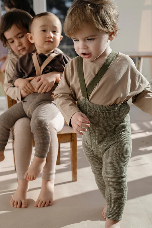 Silly Silas Leggings aus Baumwolle (GOTS) Creamy Olive
