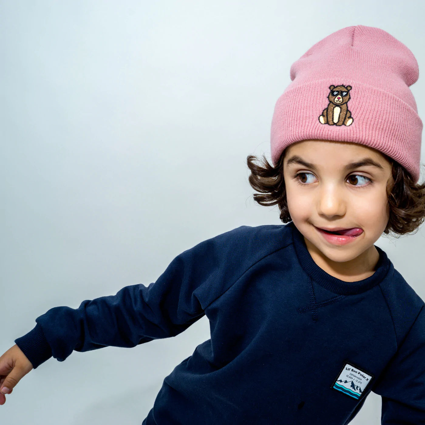 Lil' Boo Zoo Beanie, The Teddy, rosa