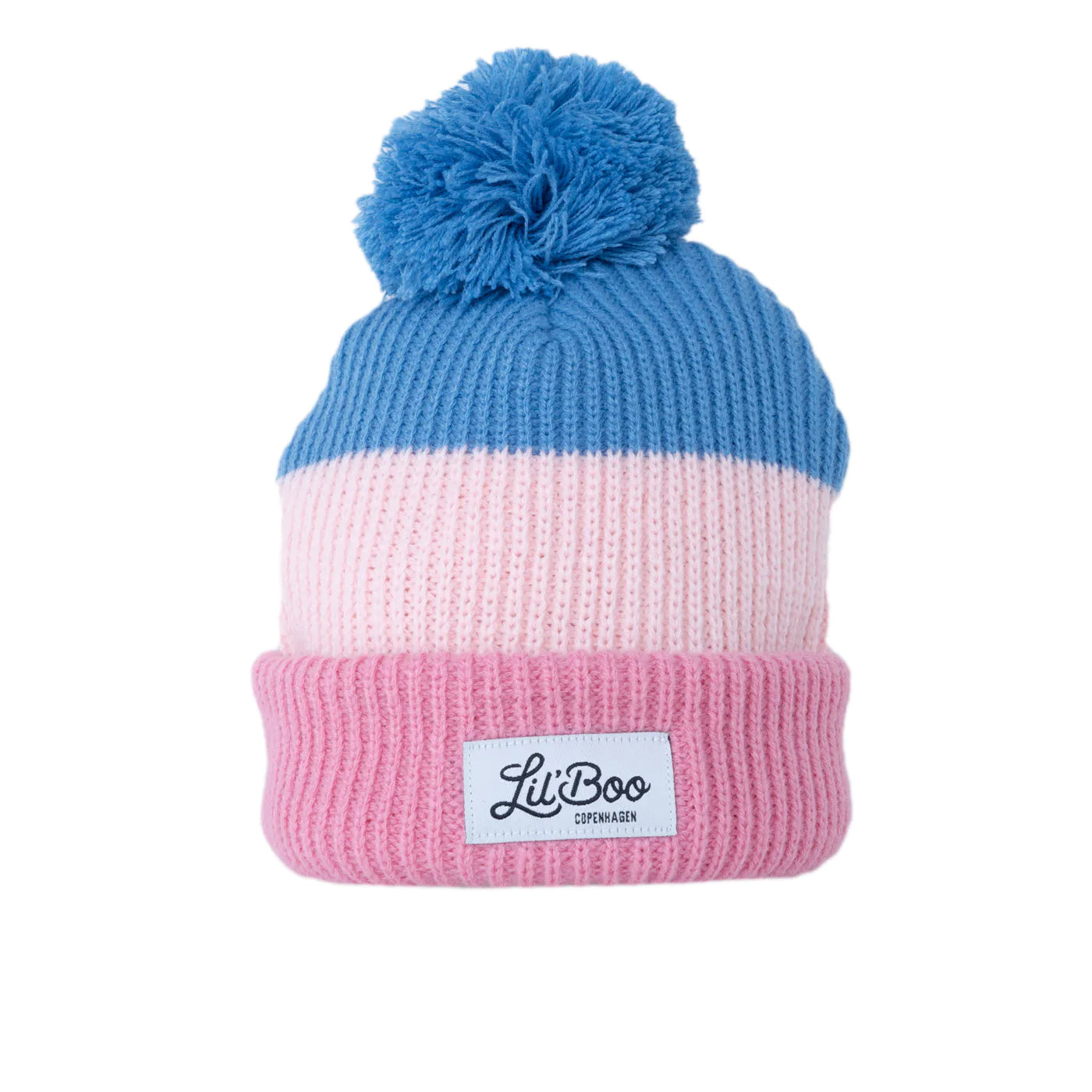 Lil' Boo Rainbow Beanie, Pink/Blau