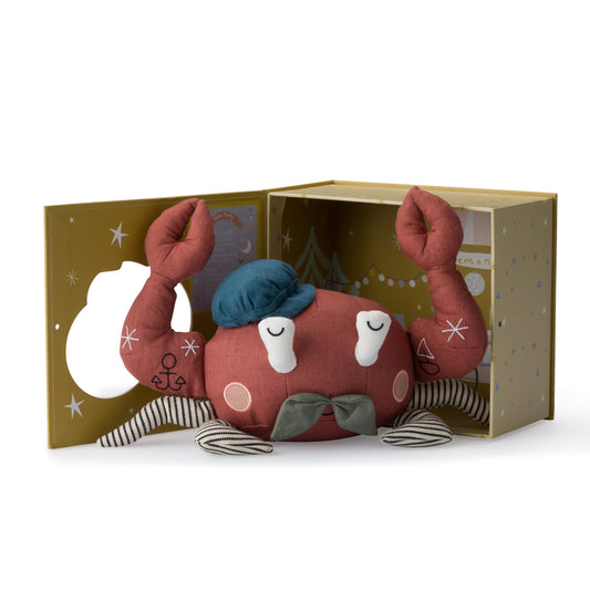 Picca Lou Lou Krabbe Monsieur Crab in Geschenkbox 30cm