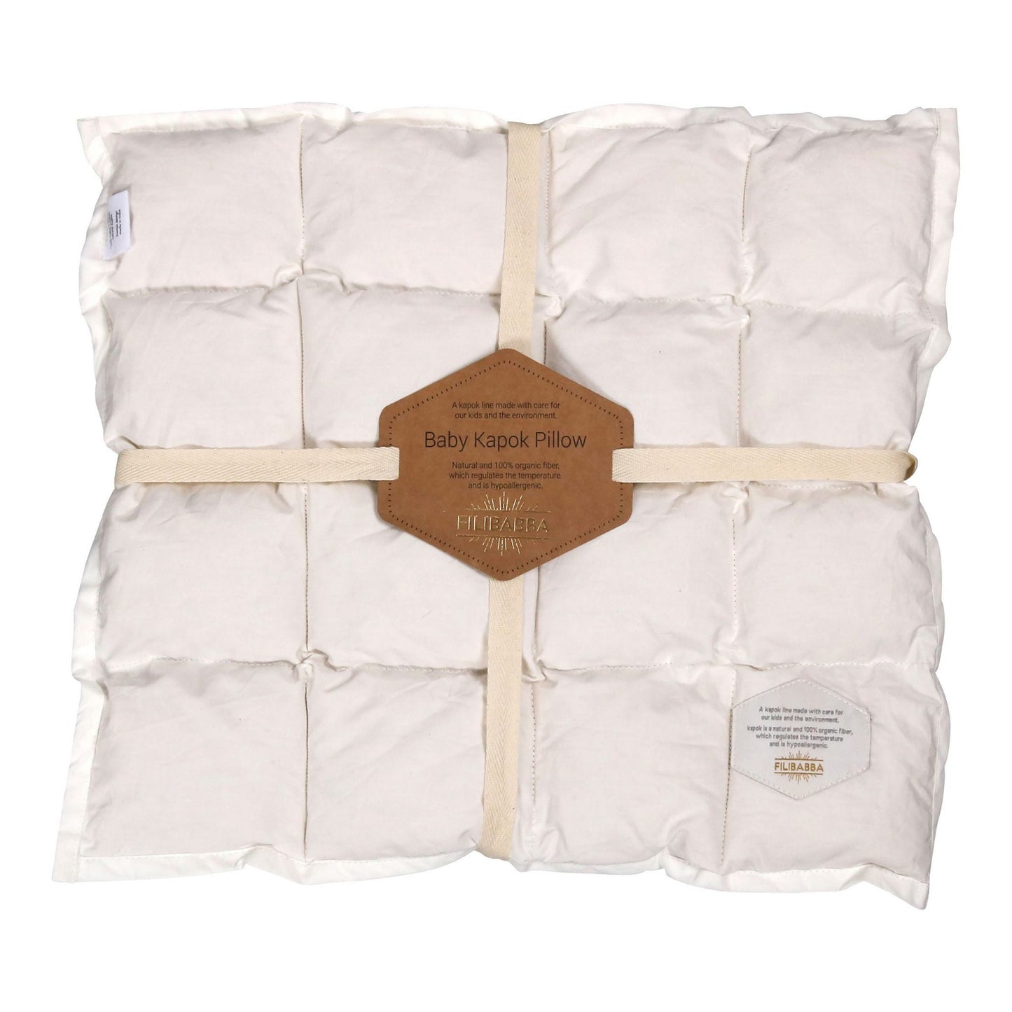 Filibabba Babykissen - Kapok - Nature White