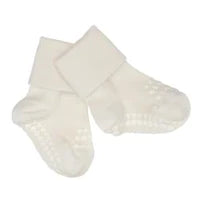 GoBabyGo Rutschfeste Socken aus Bambus off white