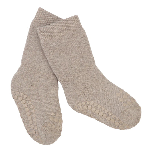 GoBabyGo Rutschfeste Socken aus Baumwolle sand