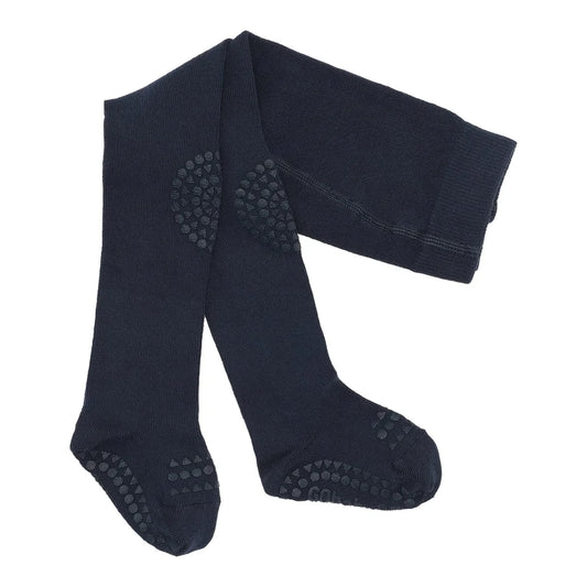 GoBabyGo Krabbelstrumpfhose Navy Blue, Baumwolle