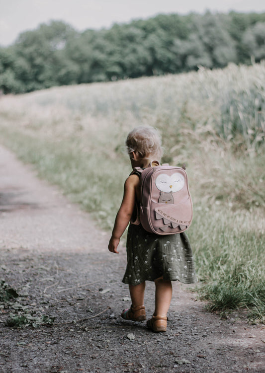 Little Who Rucksack Große Eule Isolde vintage pink