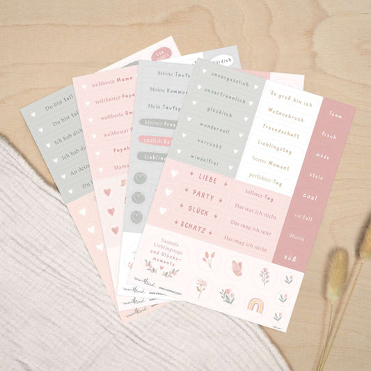 Mintkind Sticker Set "Kindheit" Blumen