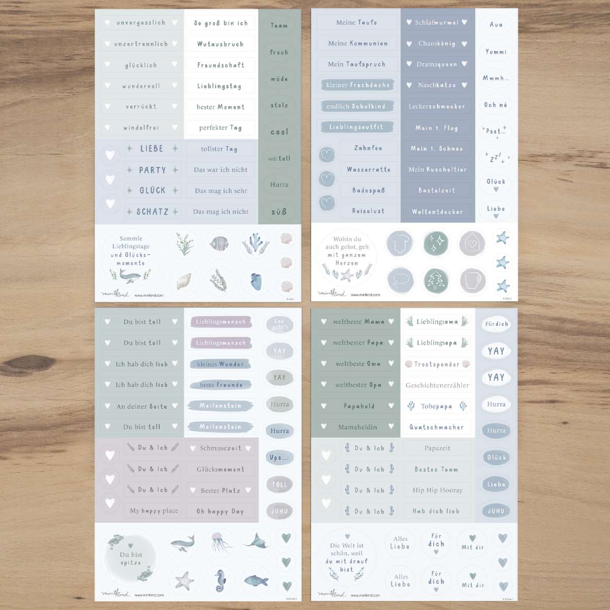 Mindtkind Sticker Set "Kindheit" Wal