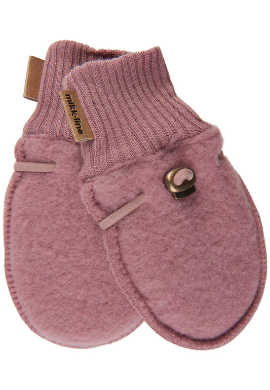 Mikk-Line Woll-Handschuhe, rosa, Burlwood