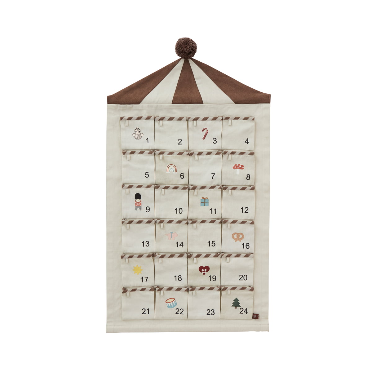 OYOY Adventskalender Circus beige brown