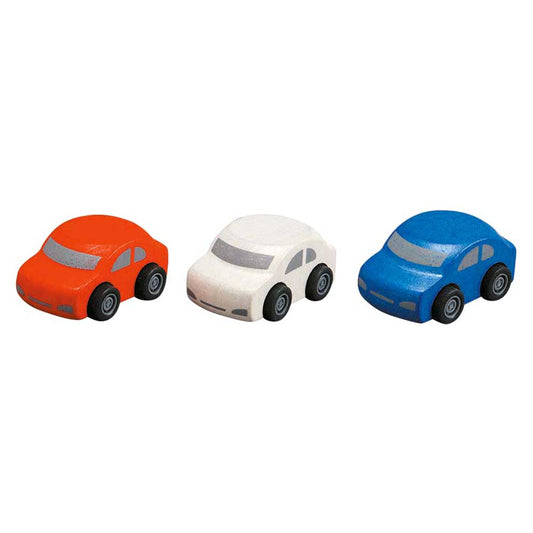 Plan Toys Auto zum Schieben weiß, rot oder blau