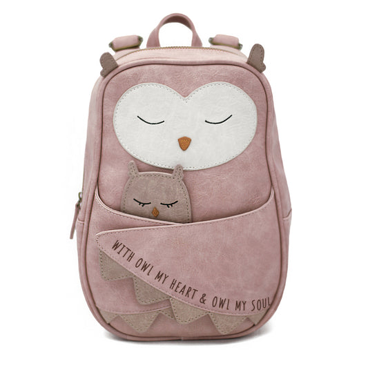 Little Who Rucksack Große Eule Isolde vintage pink